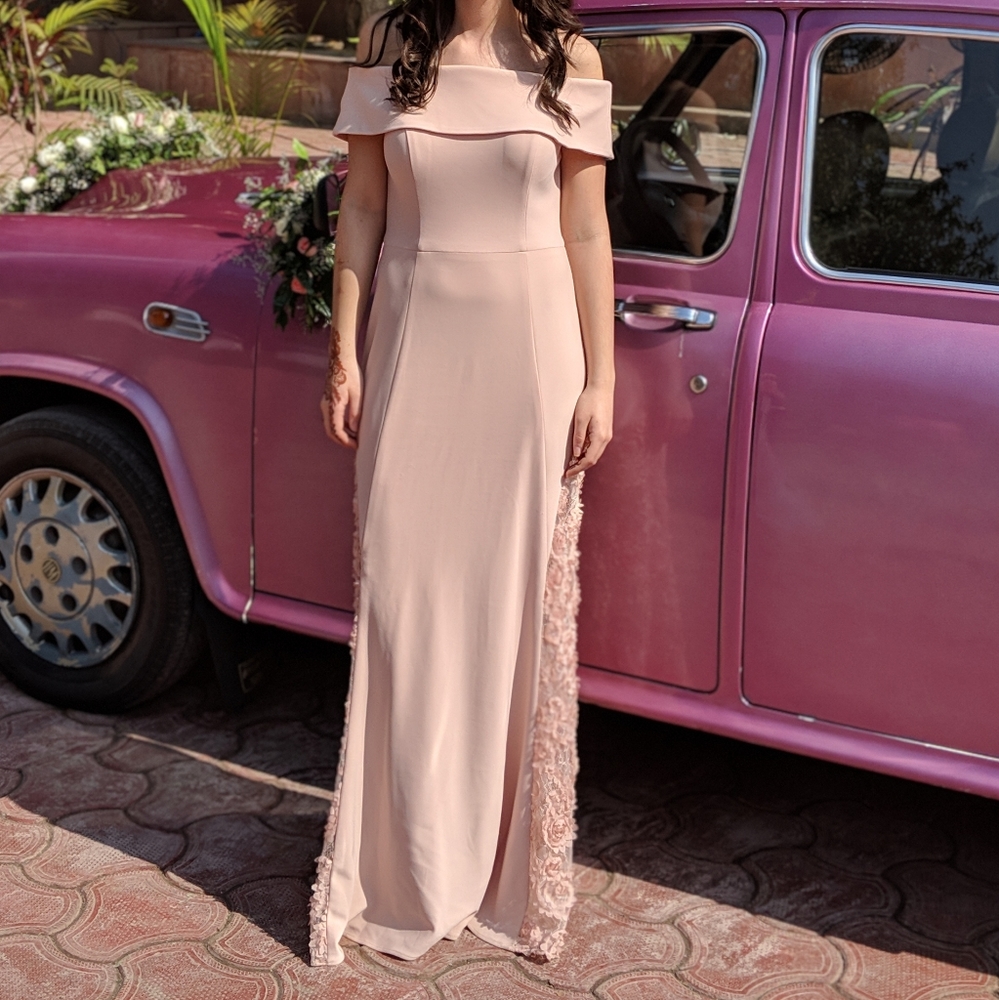 Betsy & Adam Blush Gown Size 6